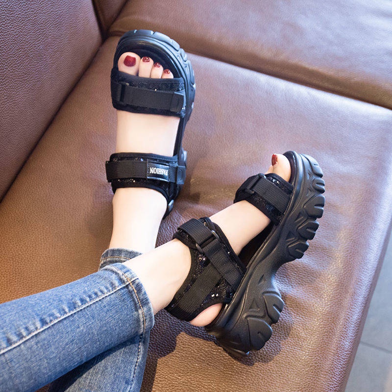 Giày sandal nữ Giày Sandal Thể Thao Đế Mềm Dày Plover Thời Trang Mùa Hè 2022