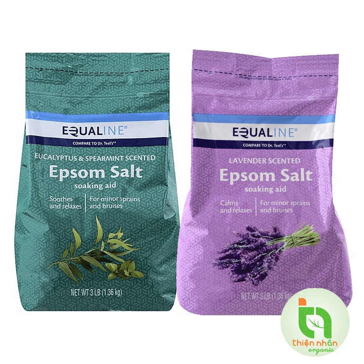 Muối tắm Epsom salt Equaline 1.36kg hương Lavender và Eucalyptus & spearmint scented