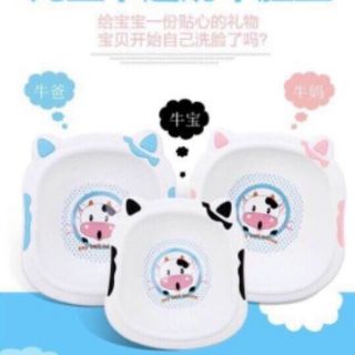 CHẬU RỬA MẶT HÌNH CON BÒ CƯỜI
