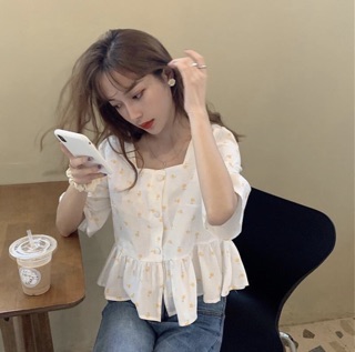 Áo hoa + 2% phí shopee