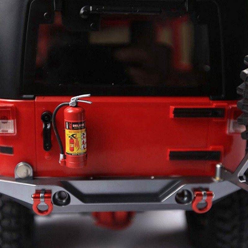 Bình Cứu Hỏa Mini Bằng Kim Loại Dành Cho Xe Điều Khiển Từ Xa 1 / 10 Axial Scx10 Traxxas Trx4