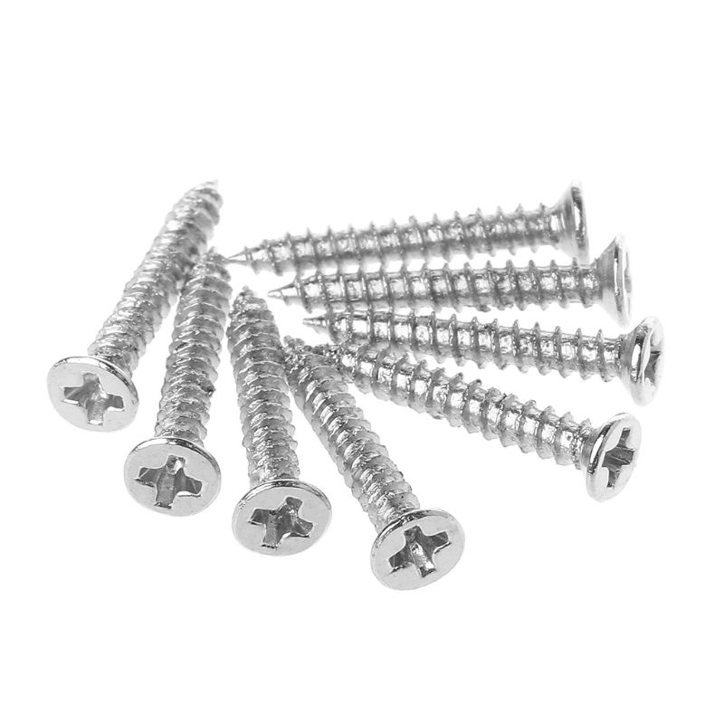 Set Vòng Đệm Pickup Ốc Vít Màu Bạc Cho Đàn Guitar