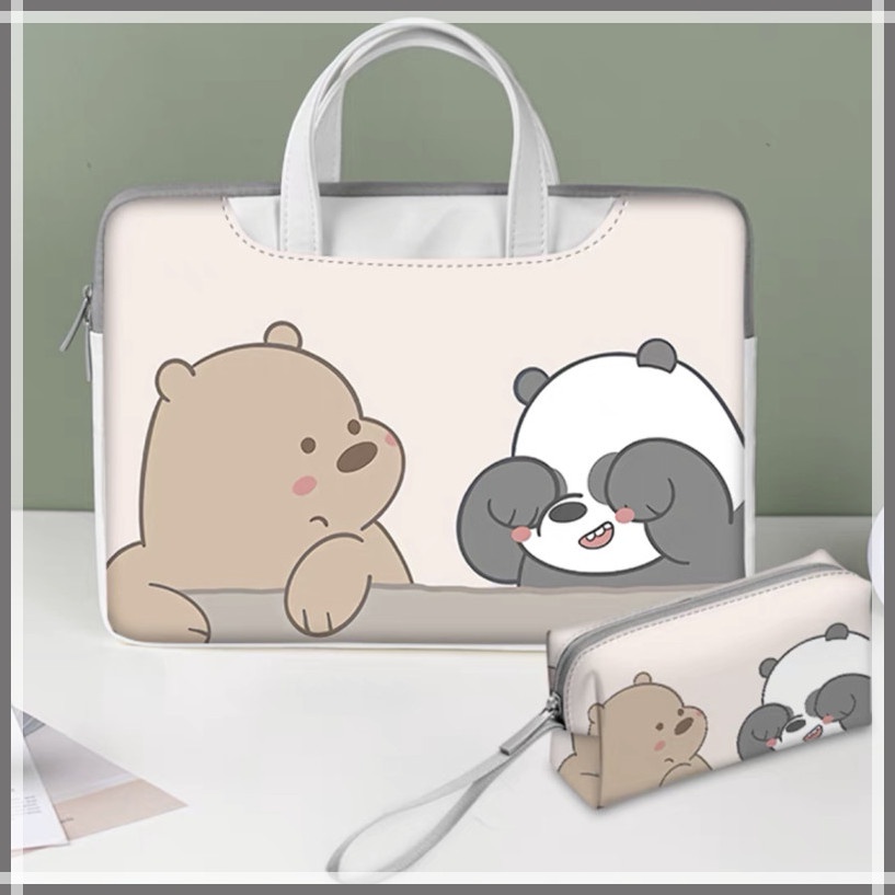 Túi da PU chống thấm nước đựng máy tính xách tay và bộ sạc tiện lợi