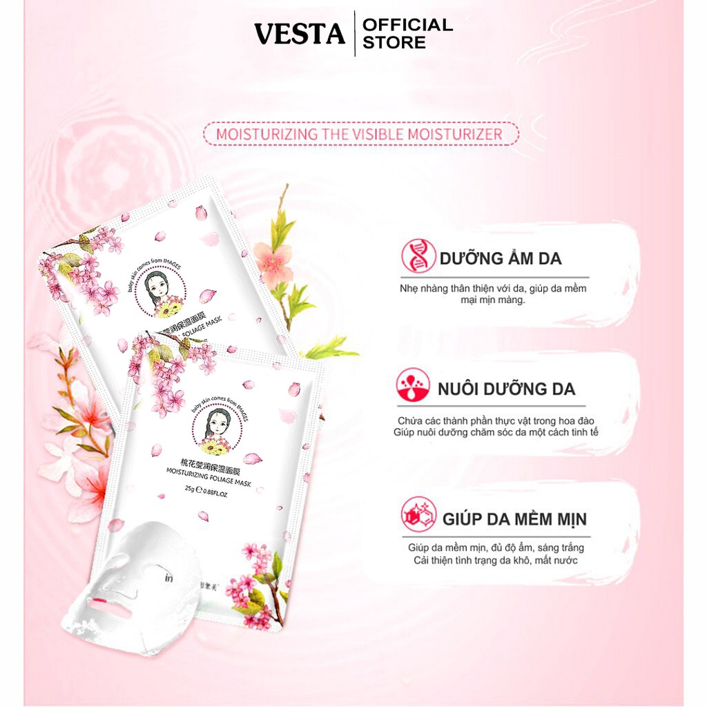 Mặt Nạ 💕𝑭𝒓𝒆𝒆𝒔𝒉𝒊𝒑💕 Mặt Nạ Giấy Dưỡng Da Cấp Ẩm - Mask Hoa Anh Đào Images | BigBuy360 - bigbuy360.vn