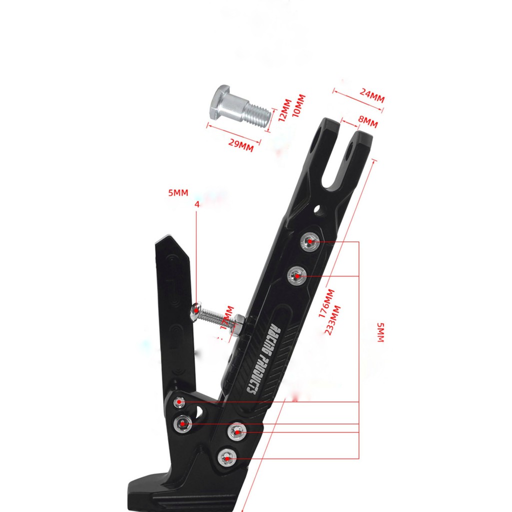 Chân chống xe máy CNC điều chỉnh chiều cao