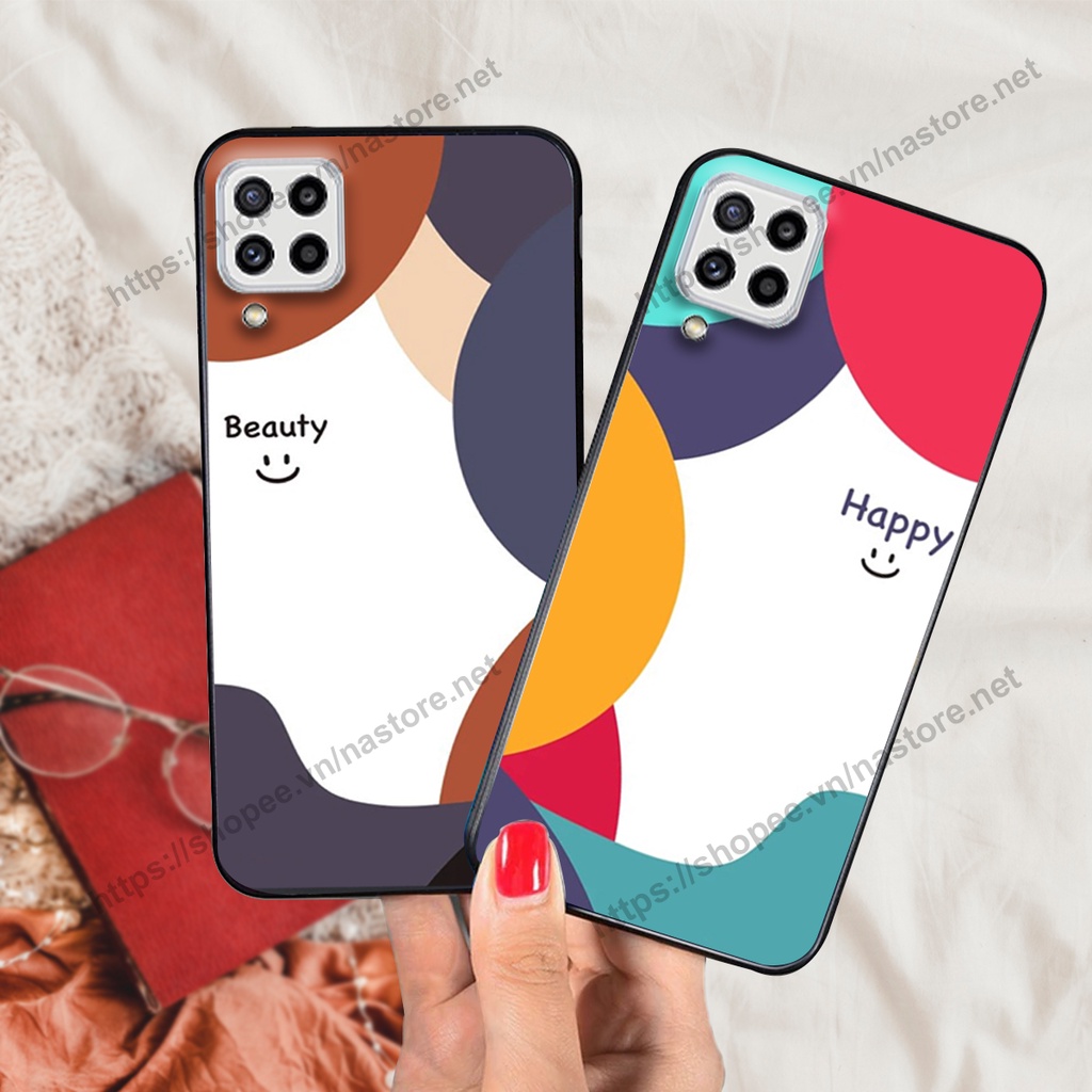 Ốp lưng Samsung M32 / M62 mặt cười, họa tiết caro đơn giản đẹp cute