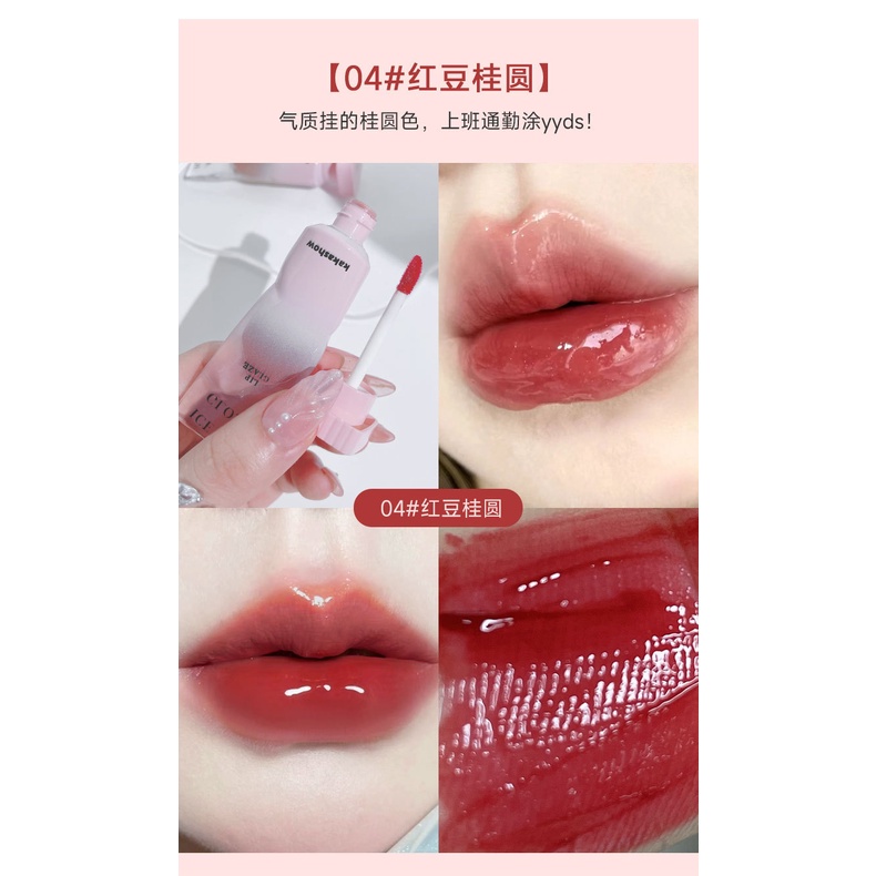 Son Môi Nước Sương Mù Sương Mù Dưỡng Ẩm Không Dính Cốc Hình Khối Lập Phương