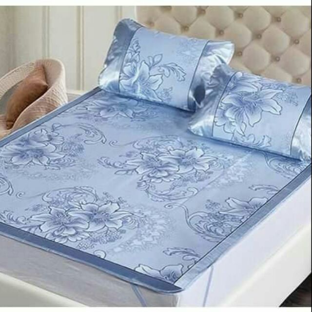 Chiếu lụa điều hòa 3D 1m8*2m (1 chiếu+2 vỏ gối)