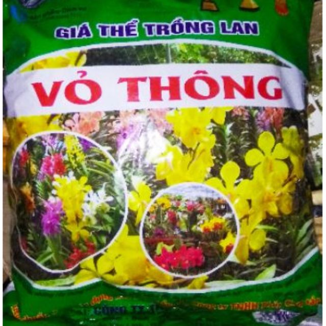 1kg Vỏ thông trồng lan đã mài cạnh, khử nấm, xả chát - Giá thể trồng lan các size đc bào cạnh xử lý sẵn
