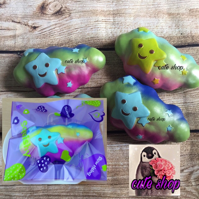 squishy mây galaxy( có bao bì)