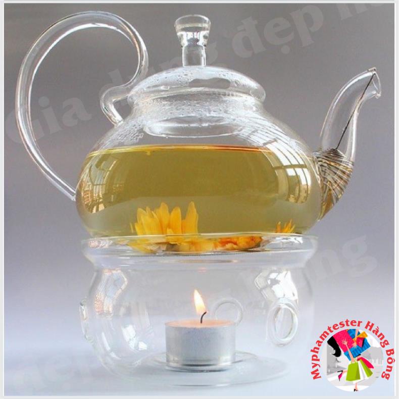 (HÀNG ĐẸP) combo ấm đế nến