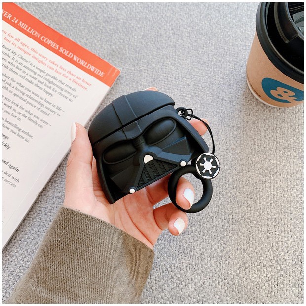 Vỏ Bảo Vệ Hộp Sạc Tai Nghe Airpods 3 Pro AirPods2gen Màu Đen Họa Tiết Samurai 2021 Ốp