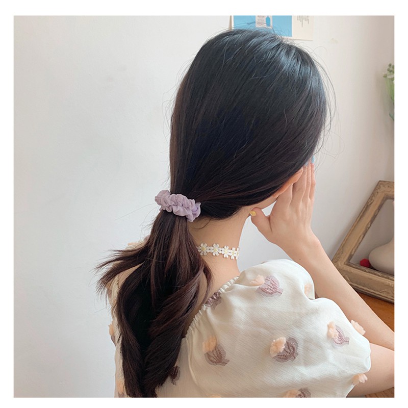 KMHO cột thun ins fashion Dây buộc tóc cao su nhiều màu sắc thời trang Hàn Quốc cho nữ cột tóc phụ kiện tóc trang sức hàn quốc