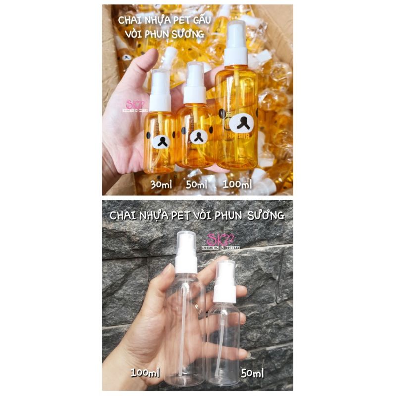 Mua càng NHIỀU càng GIẢM SÂUBỘ TUÝP CHAI DU LỊCH 10ml/20ml/30ml/50ml/60ml/100mlTEM DÁN CHỐNG NƯỚC