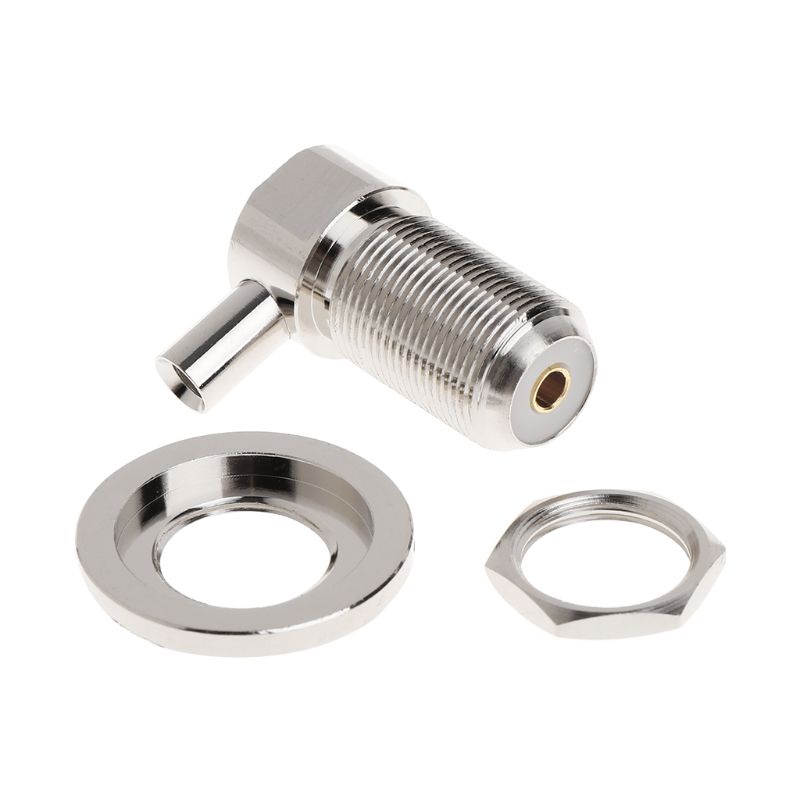 Đầu Nối Dây Cáp Đồng Trục SO239 UHF Cái Góc Phải Cho RG58 RG142 LMR195 Coaxial