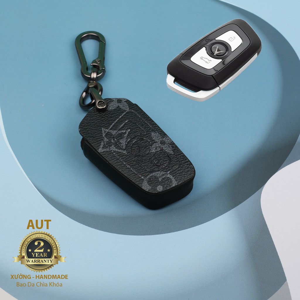 Bao da chìa khóa Canvas LV siêu đẹp cho  Vinfast Lux