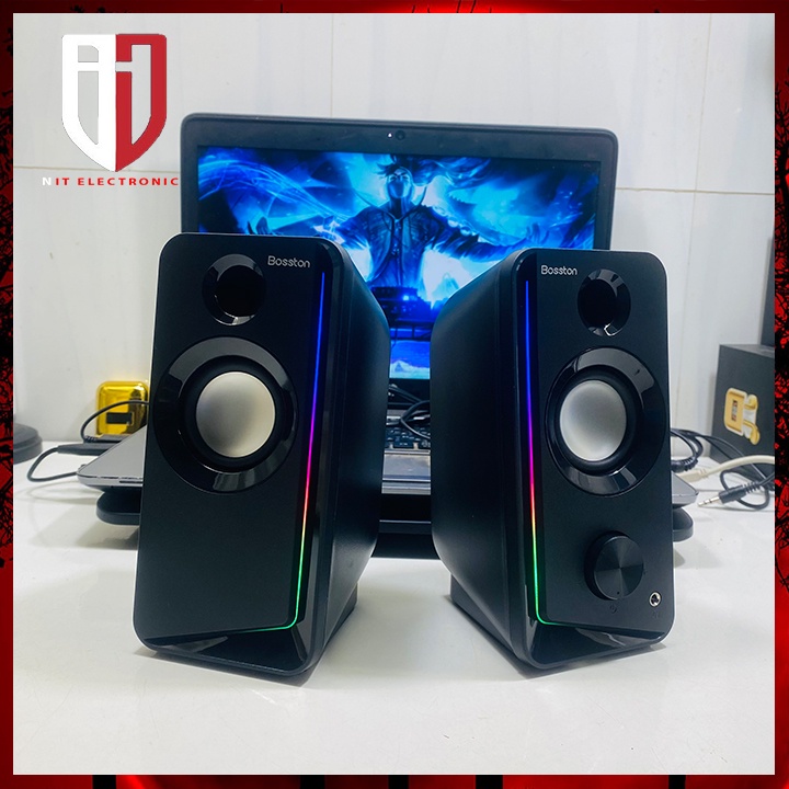 Loa máy tính bluetooth để bàn có dây 2.0 BOSSTON Z203BT loa laptop gaming