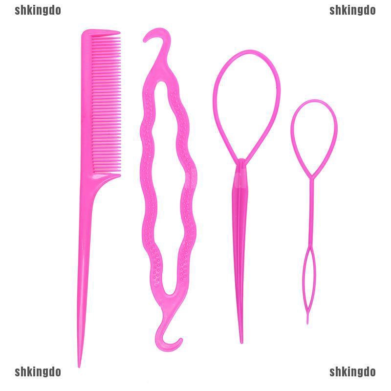 Set 4 dụng cụ tạo kiểu tóc tiện dụng bền bỉ