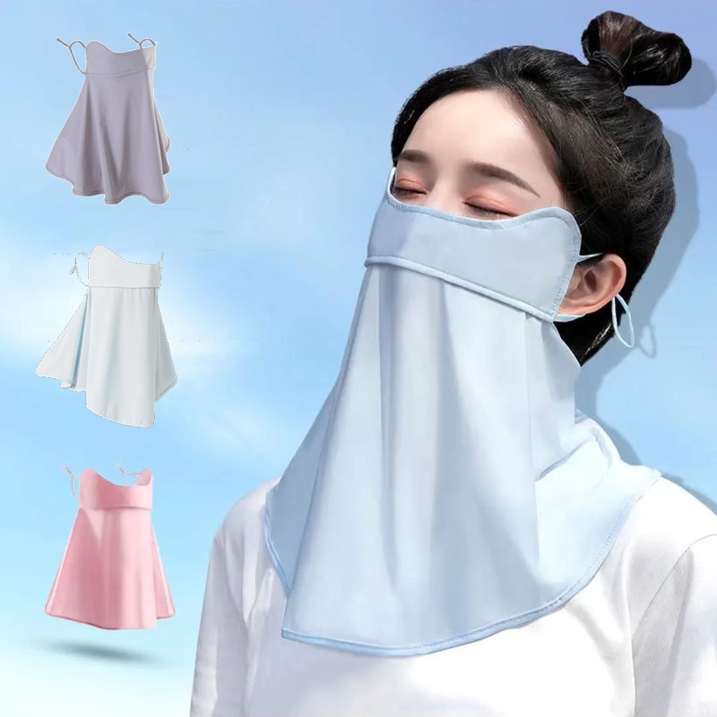 Khẩu Trang Chống Nắng Toàn Diện Chống Bụi Có Thể Giặt Được Tiện Dụng Cho Nữ