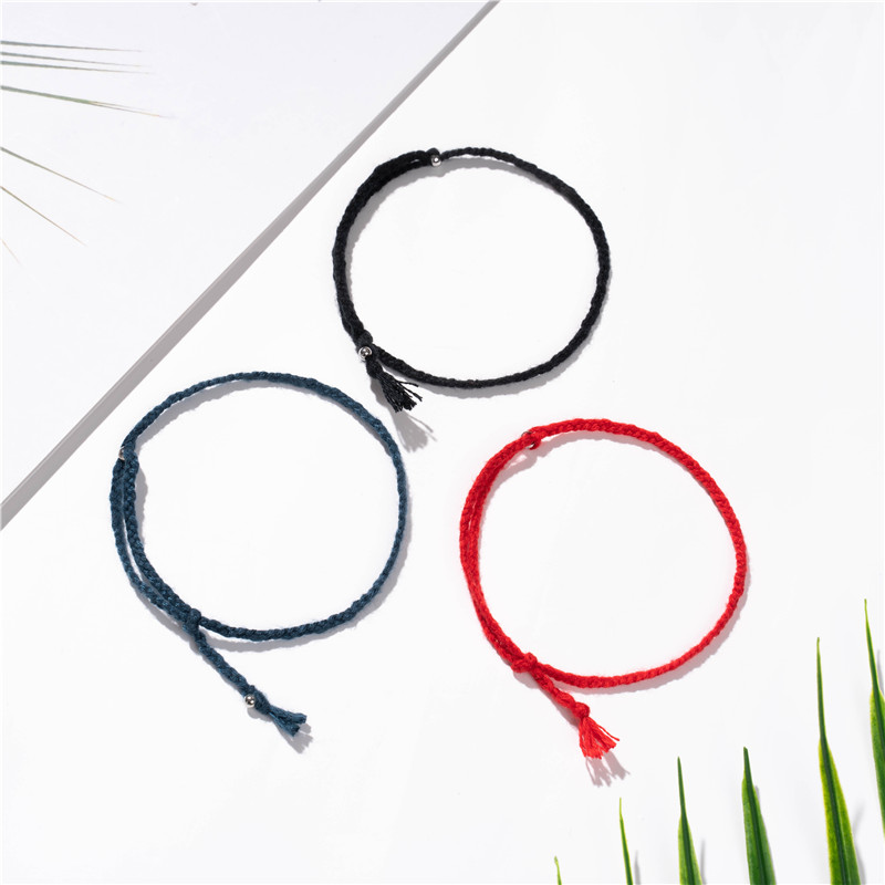 Kpop BTS Bracelet JIMIN Jungkook V Leather Red Charm | BigBuy360 - bigbuy360.vn