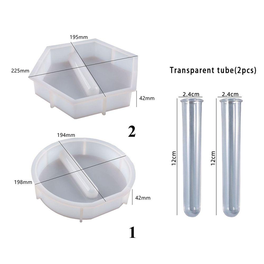 Khuôn Silicone Làm Chậu Hoa Epoxy Resin DIY Trang Trí Nhà Ở