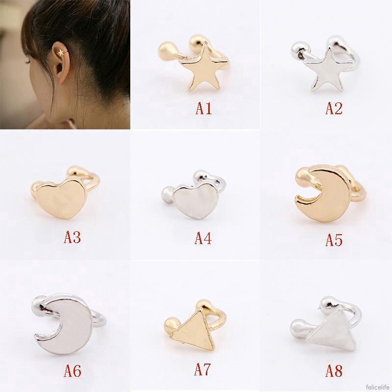 Bông tai dạng kẹp hình chữ U độc đáo thời trang cho nữ