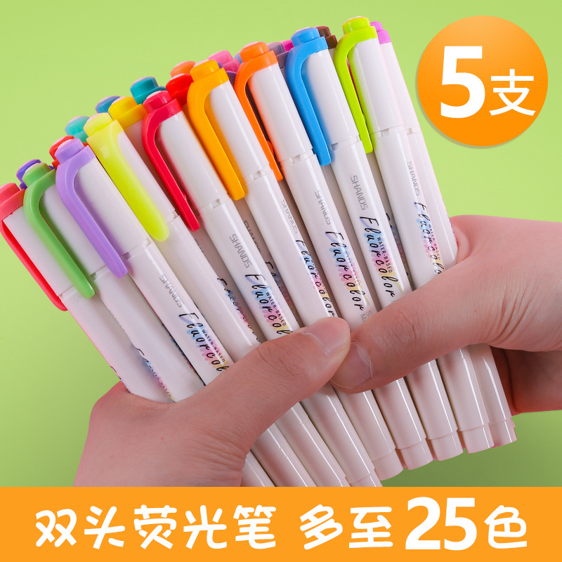 Bút Đánh Dấu Hai Đầu 25 Màu