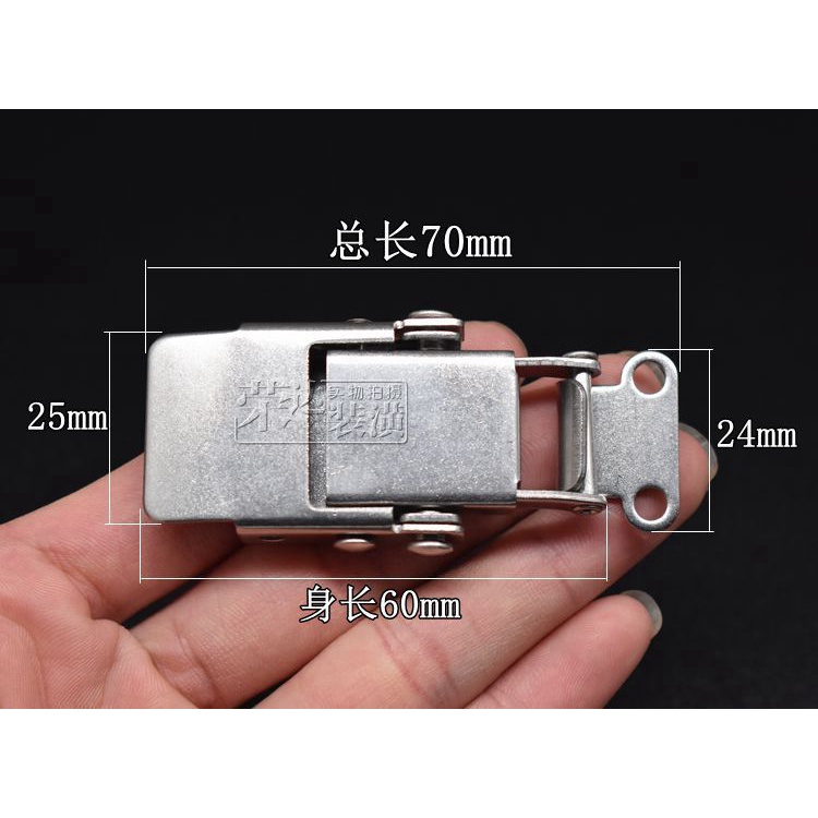 Khóa gài inox 304 -  SIZE TO- khóa gài chế lọc thùng