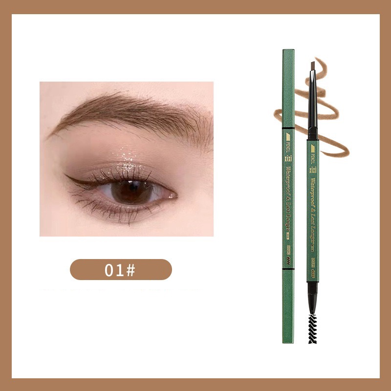 Chì Kẻ Lông Mày Hai Đầu Lâu Trôi Chống Thấm Nước XIXI