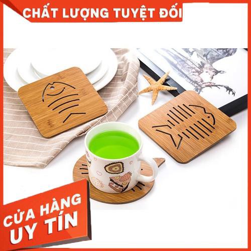 Tấm lót nồi bằng gỗ tre nhiều hình