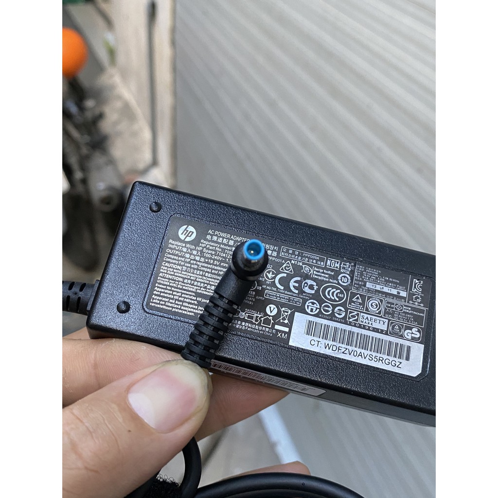 Sạc laptop HP 19.5V-3.33A 65W chân xanh (xịn) chính hãng Hp