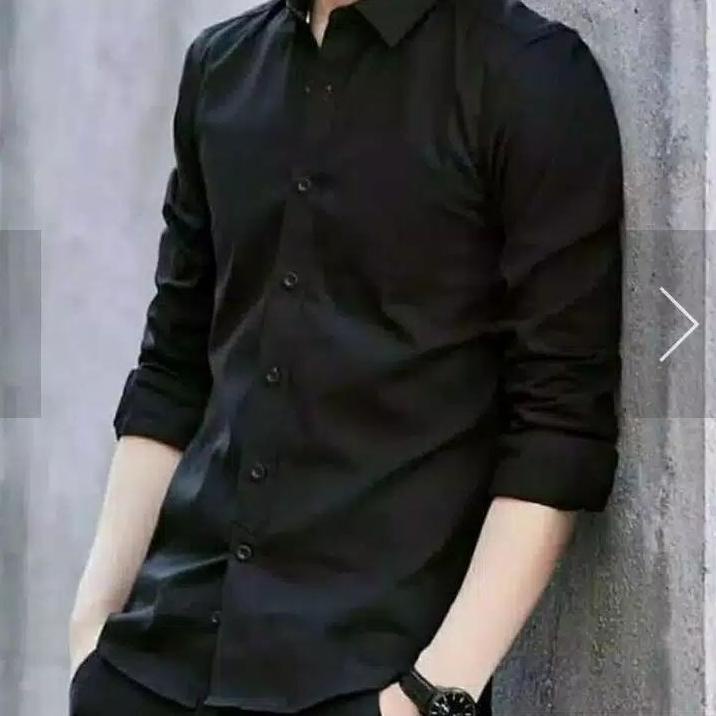 Áo Sơ Mi Nam Slimfit Dáng Ôm Màu Xanh Dương / Trắng / Đen / Xám / Xanh Dương Đậm Mềm Mại 50 Hurry