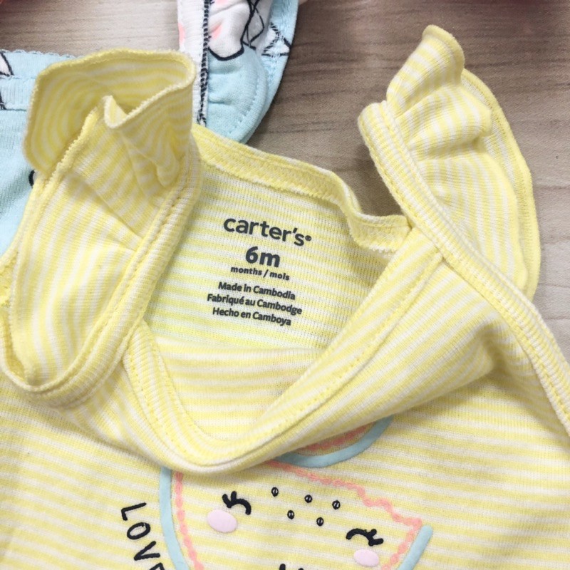 Bodysuit, Body chip dây cho bé gái xuất dư chất cotton mềm thoáng mát