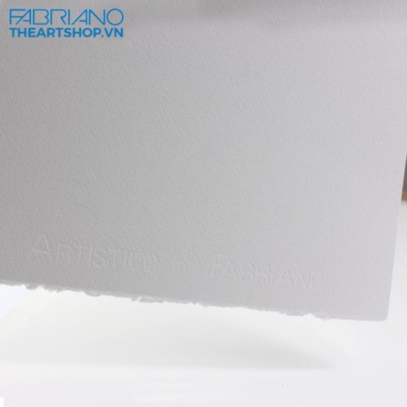 Hàng chính hãng Giấy vẽ màu nước Cotton FABRIANO (made in ITALIA) - EXTRA WHITE - COLD PRESSED 300gsm