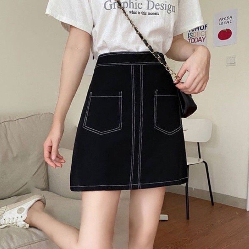 Chân váy chữ a ngắn viền trơn phong cách Hàn Quốc Hura CVHQ1 | BigBuy360 - bigbuy360.vn
