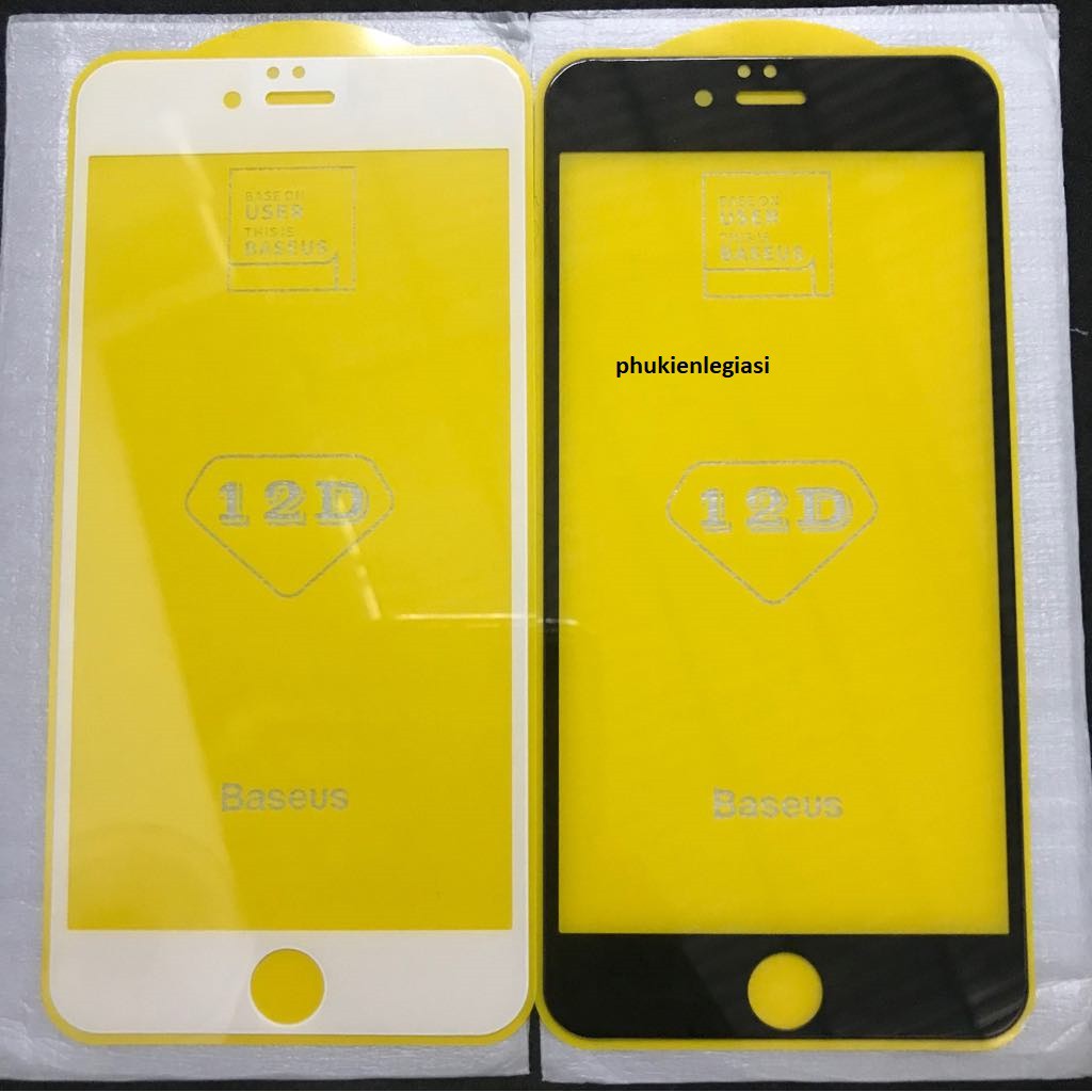 (XẢ HÀNG BỎ MẪU)Cường Lực iphone 12D Iphone BASEUS Full màn hình