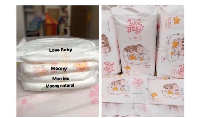 Bỉm hữu cơ LoVe BaBy UK NB36-S50-M46-L42-XL38-XXL34