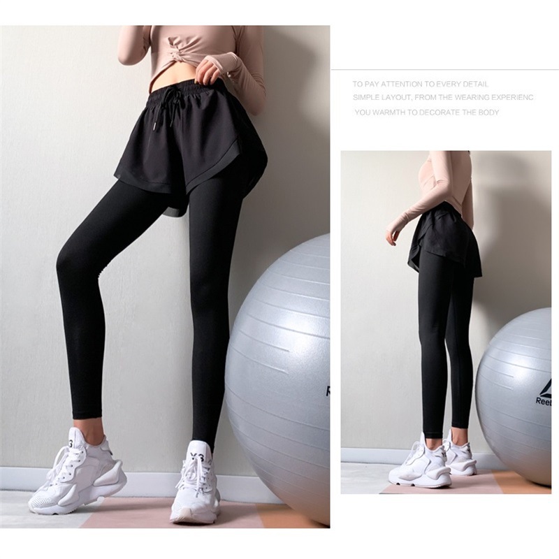 Quần thể thao dài ôm sát co giãn thời trang cho nữ