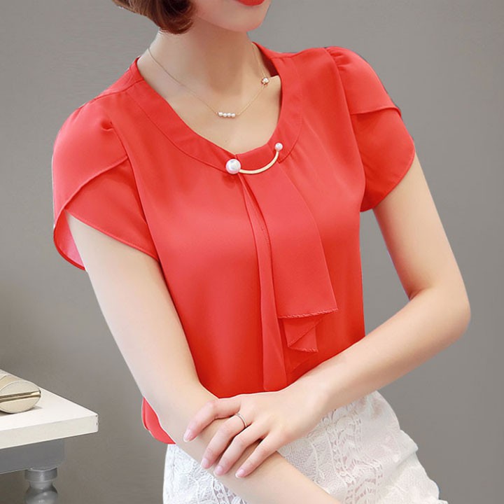 Áo kiểu phổi nơ duyên dáng Ai-003i