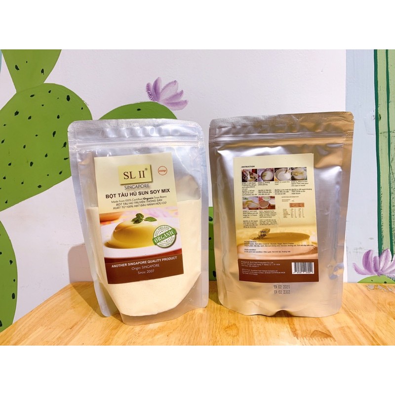 Bột tàu hũ trân châu đường đen 100% organic Singapore túi 5kg