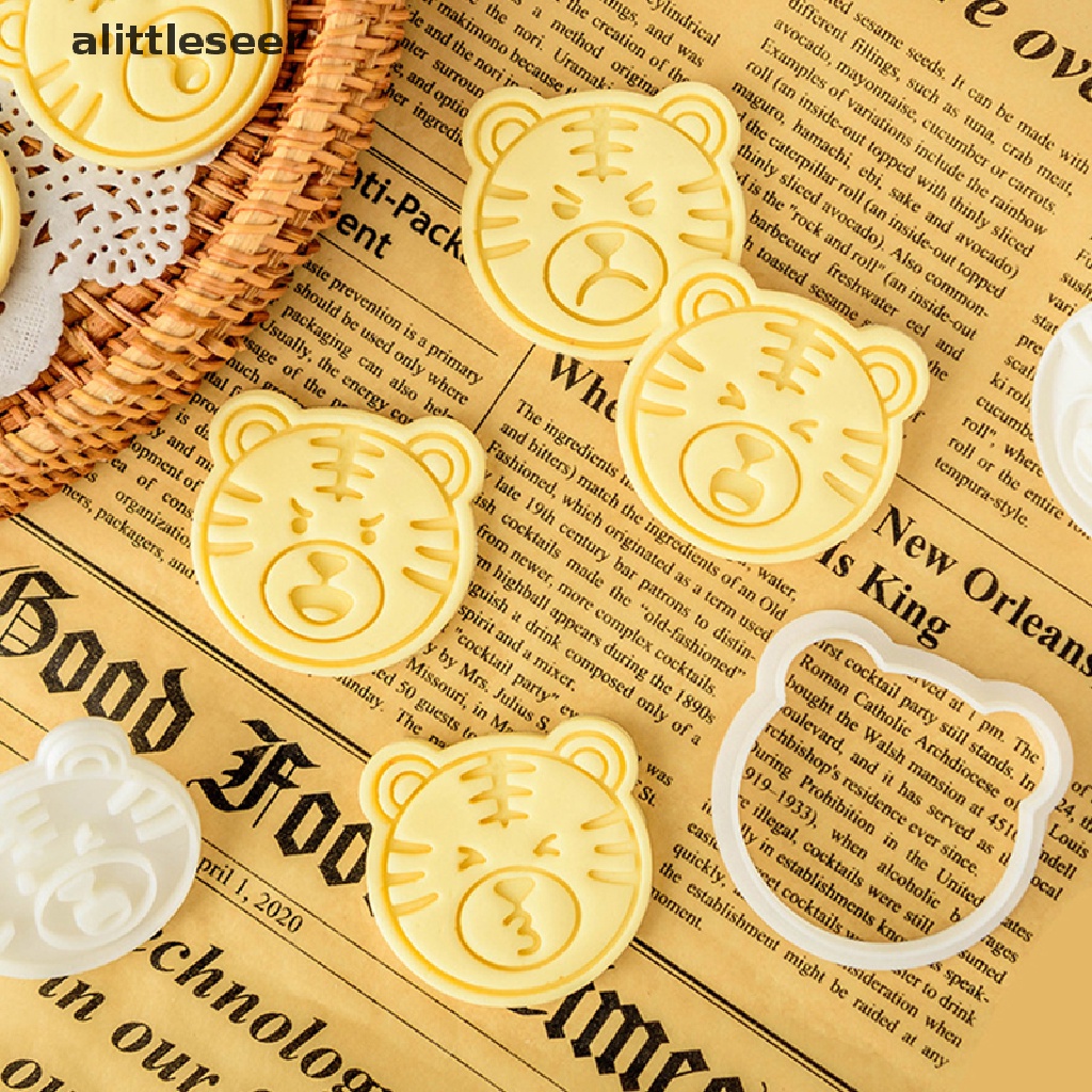 [ER] Khuôn Cắt Bánh Quy Hình Con Hổ Hoạt Hình Trang Trí Bánh Kem Lễ Hội