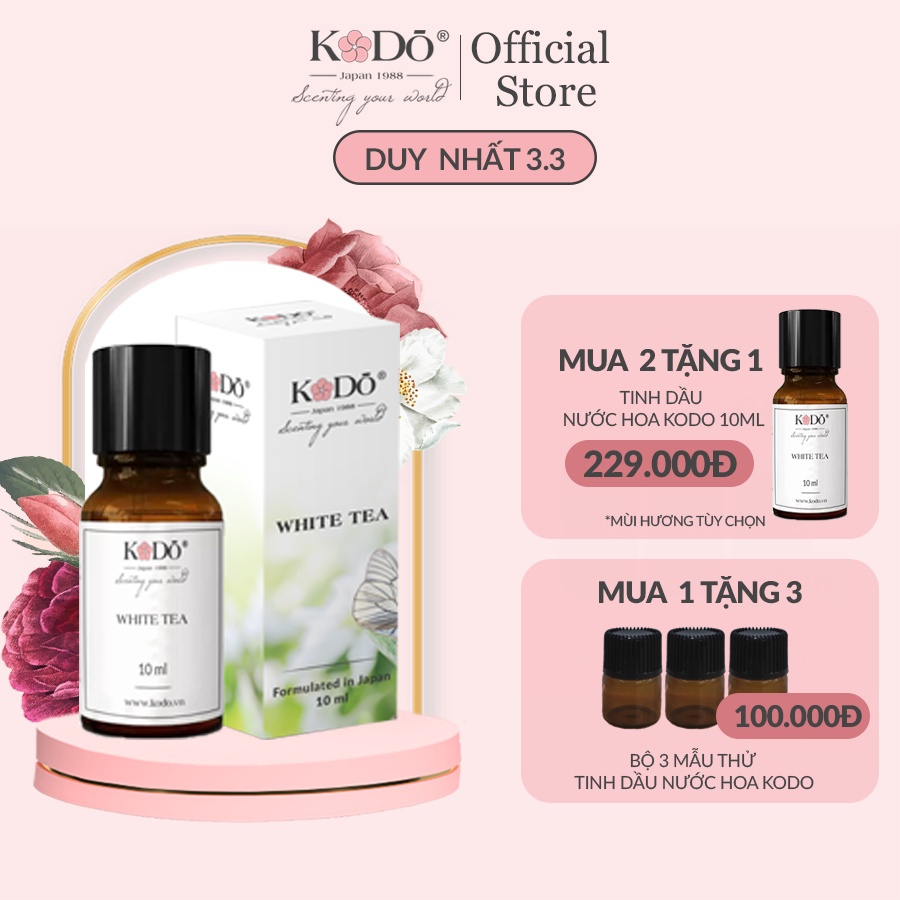 [29 Mùi Hương] Tinh Dầu Nước Hoa Nhập Khẩu Kodo - Mùi Hương Độc Đáo - 3 Tầng Hương Sang Trọng - 10ml