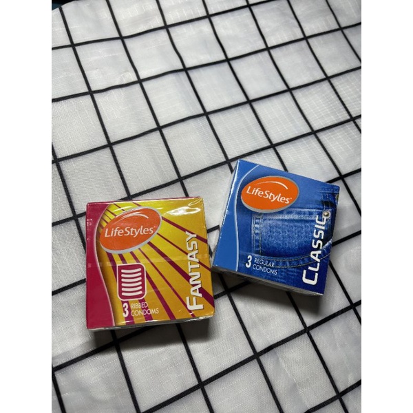Bao cao su LifeStyles COMBO Classic siêu mỏng ôm sát ,Fantasy có gân ngang cao cấp.