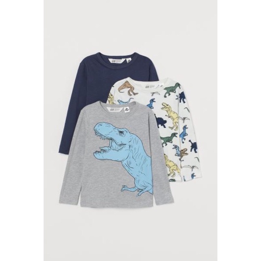 Set 3 áo H M bé trai dư xịn