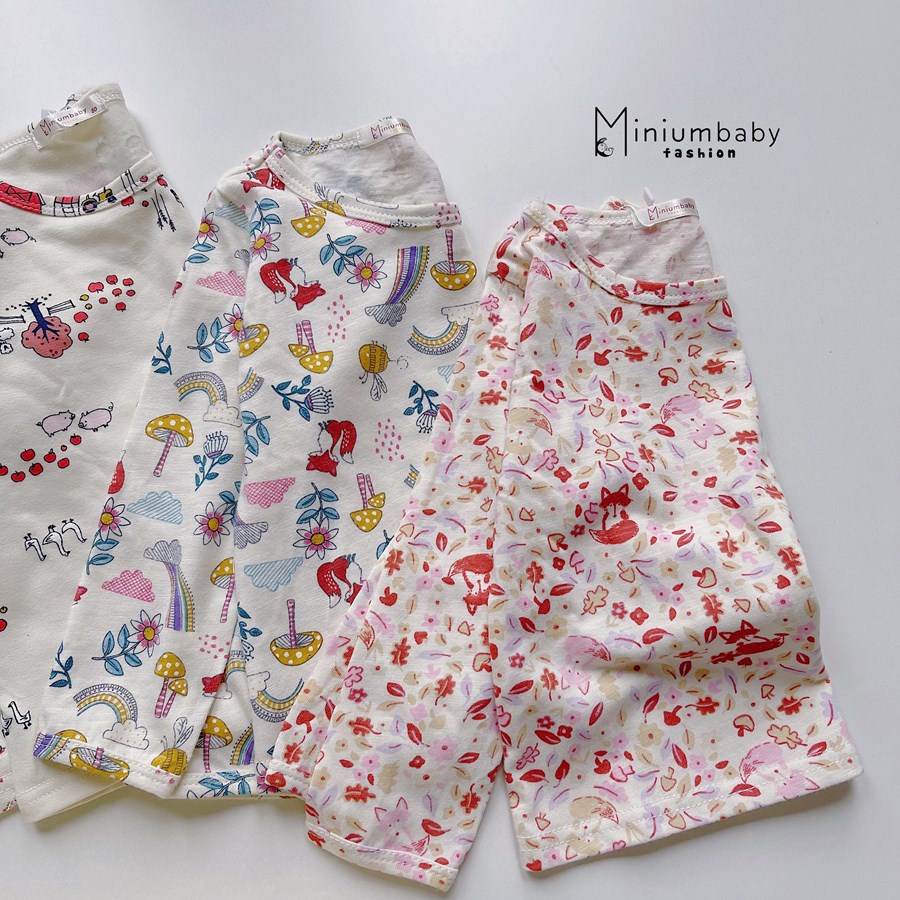 Bộ dài tay da báo, tim nhỏ phối cổ sen kẹp bèo, chất liệu cotton nỉ, giữ nhiệt siêu tốt, miniumbabyfashion SB1296