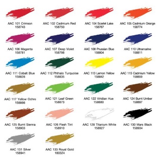 Hủ màu Acrylic 20ml Renaissance ( Thái Lan) - vẽ trên mọi chất liệu - 17 màu sắc