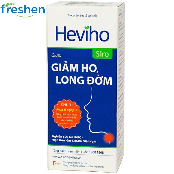 ✅ (CHÍNH HÃNG) Siro Heviho - Hỗ trợ giảm ho, đau rát họng, long đờm