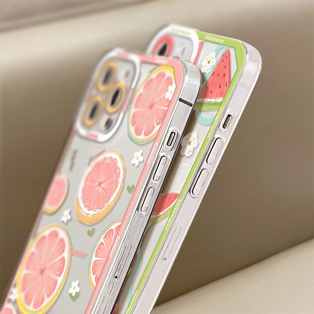 Ốp Điện Thoại TPU Mềm Chống Sốc In Hình Dưa Hấu Cho iPhone 13 Pro Max 11 12 Pro X XS Max 7 8 Plus SE 2020