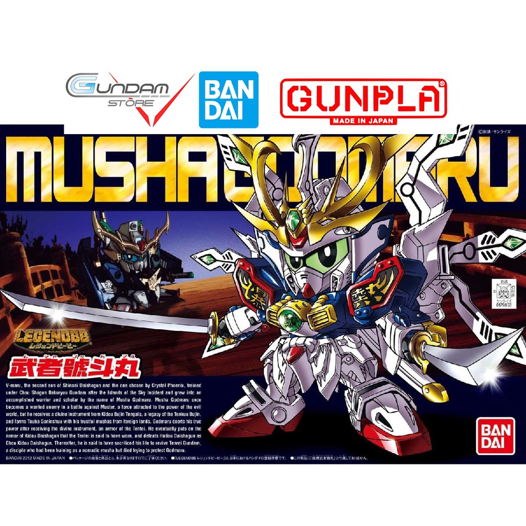 Gundam Bandai Sd Musha God Maru Mô Hình Nhựa Đồ Chơi Lắp Ráp Anime Nhật