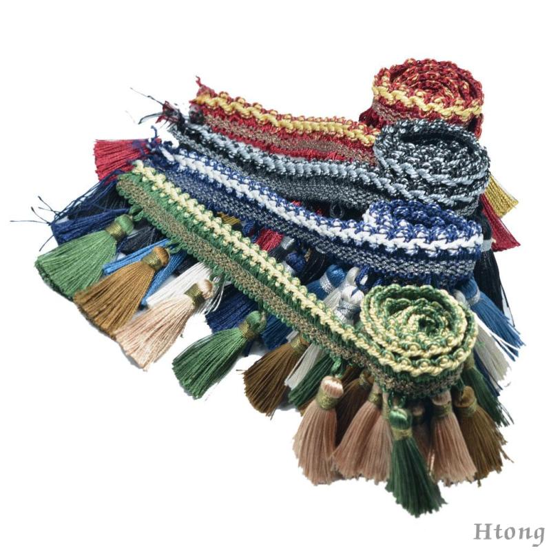 1 Yard Viền Tua Rua Châu Âu Trang Trí Rèm Quần Áo